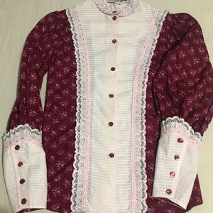 Vintage ladies western prairie shirt
